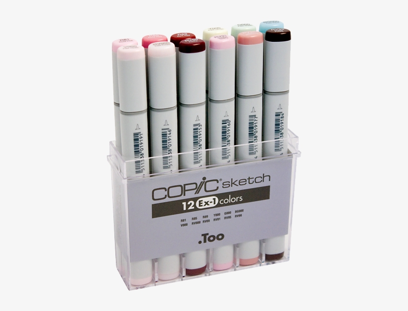 Copic Sketch Marker 12 Color Set Ex1 - Copic Marker Copic Sketch Markers Set Of 12, transparent png