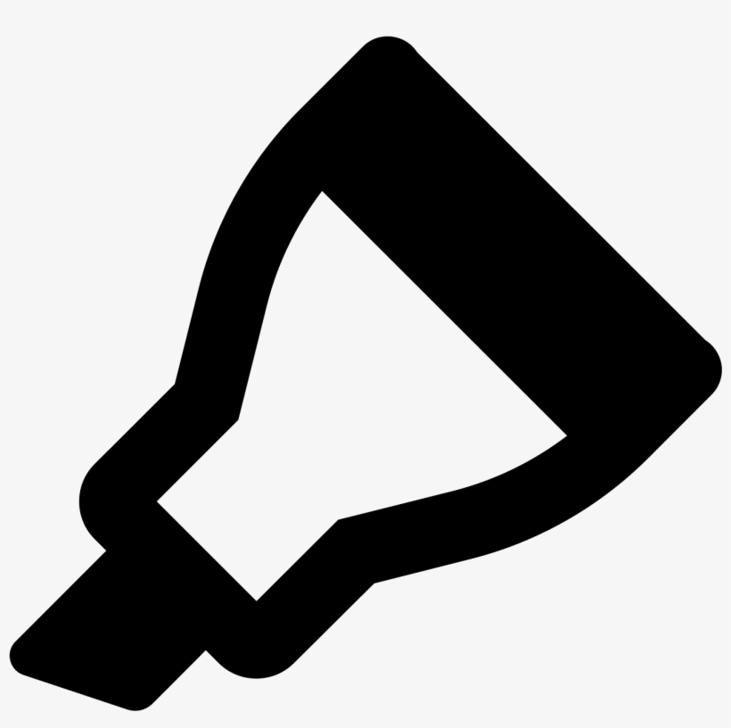 It's A Logo For A Chisel Tipped Marker That Shows Only - Icon, transparent png