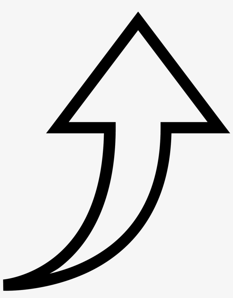 White Up Arrow Png - Increase Arrow White Png, transparent png