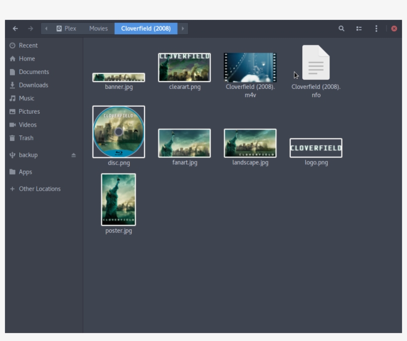 Every Movie File Is In Its Own Similarly Named Folder - Cloverfield Poster, transparent png