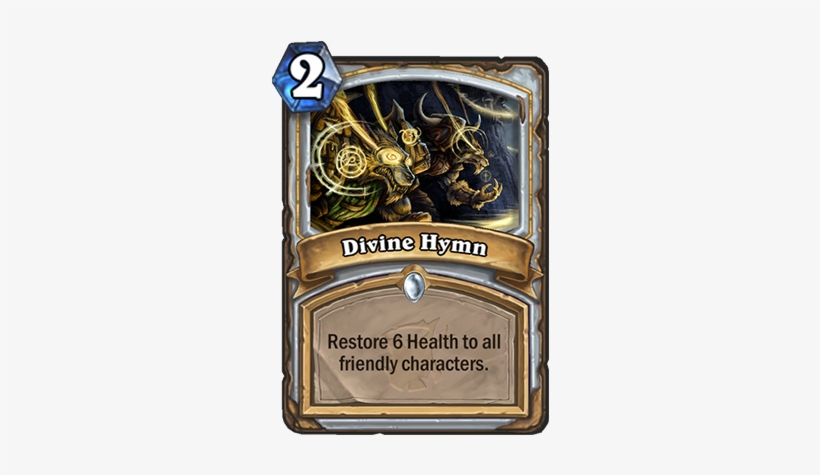Divine Hymn Card - Priest Board Clears Hearthstone, transparent png