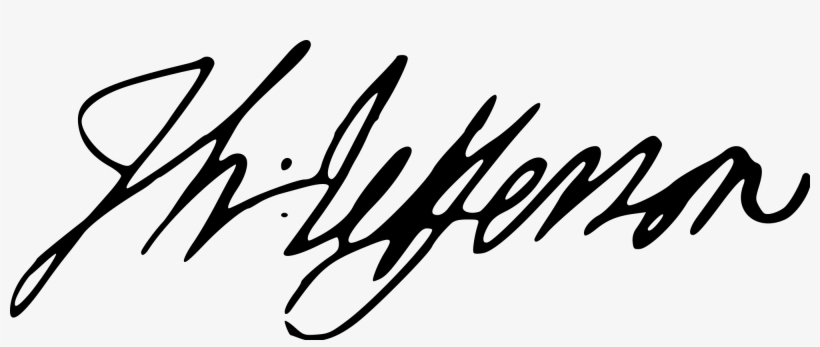 Open - Thomas Jefferson Signature, transparent png