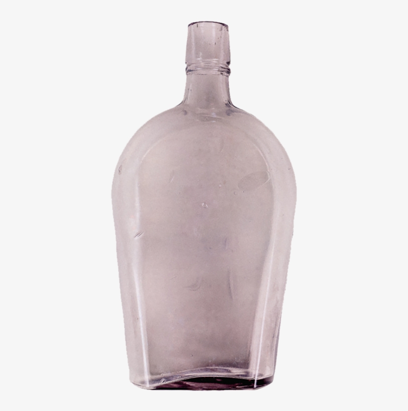 Antique Pink Manganese Whiskey Bottle, transparent png