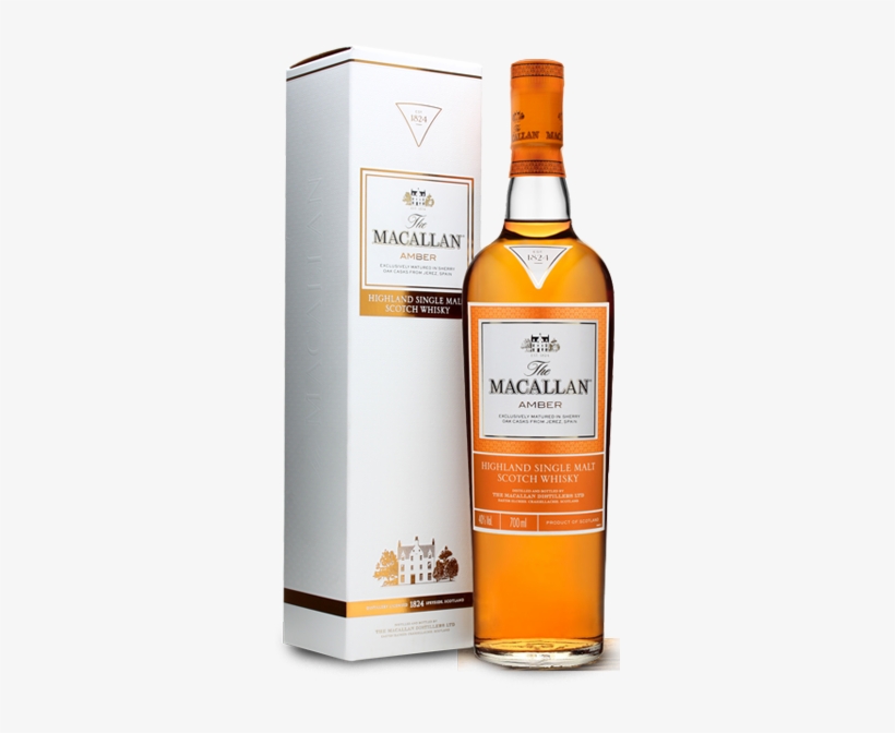 Macallan Amber Bottle With Gift Box - Buy Macallan Amber Cheap Au, transparent png