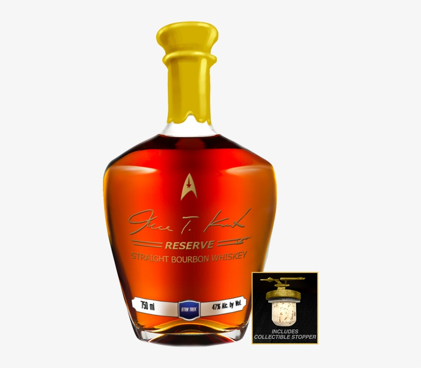 James T. Kirk Reserve Straight Bourbon Whiskey 750ml, transparent png