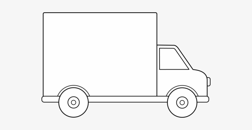 Truck Outline Clipart 1 - Outline Of A Truck - 550x343 PNG Download