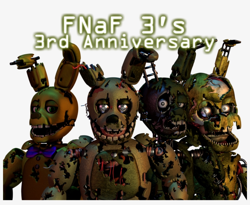Renderfnaf 3's Anniversary - Fnaf 2018 Anniversary Game, transparent png