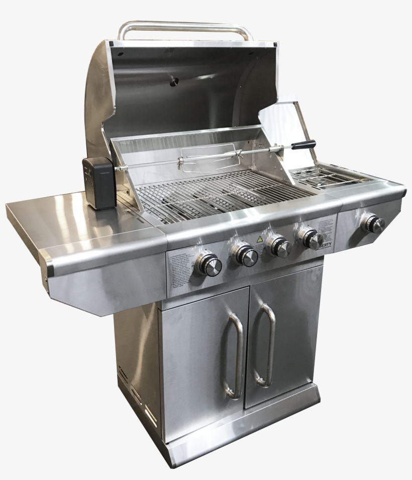 4 X 304 Stainless Steel Gas Burners • 4 X Flame Tamers, transparent png