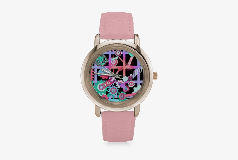 Cogs And Wheels Women - Manx Women's Rose Gold Leather Strap Watch, transparent png