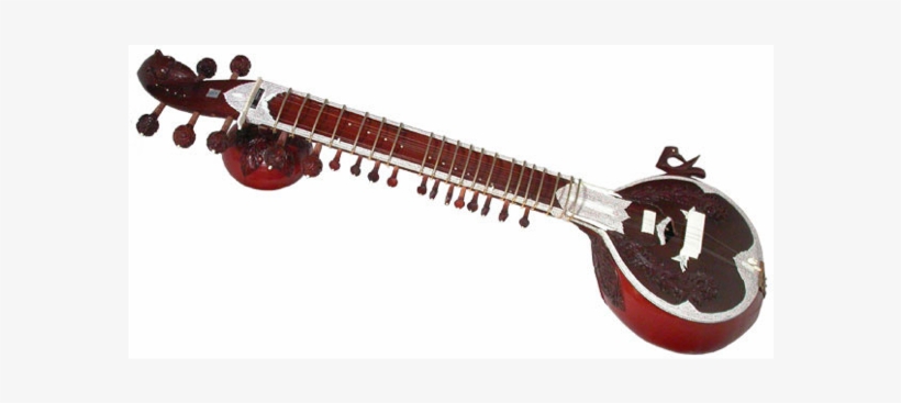 Sitar A Large, Long-necked Indian Lute With Movable - Sitar Instrument Of India, transparent png
