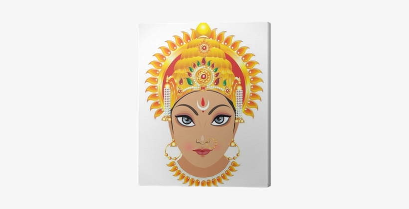 Draw Face Of Durga Maa, transparent png