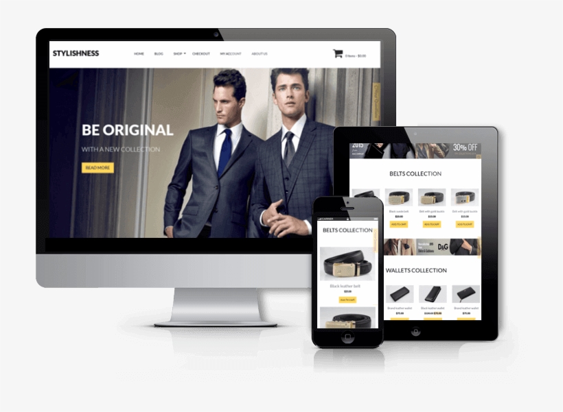 Wordpress Ecommerce Theme Stylishness - Ecommerce Template Wordpress, transparent png