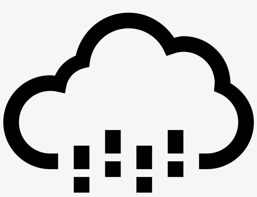 Heavy Rain Icon - Snow And Ice Pellets Icons, transparent png
