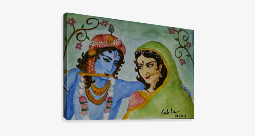 Raddha Krishna Canvas Print - Artist, transparent png