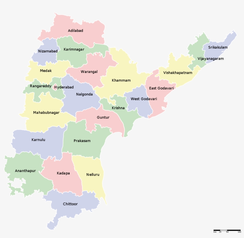 Undivided Andhra Pradesh Map, transparent png