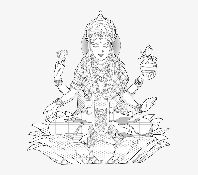 Let Us Now Move Into The Vibration Of The Goddess Lakshmi, - Illustration, transparent png