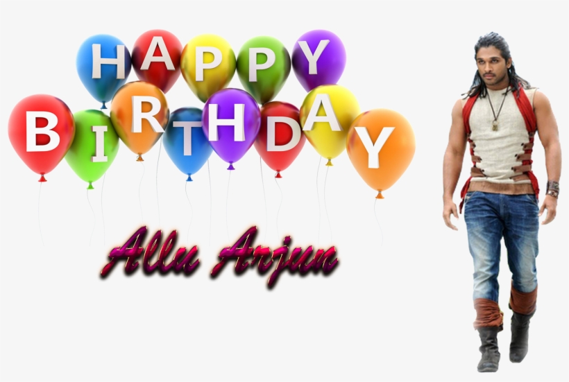 Allu Arjun Free Png - Happy B Day Png, transparent png