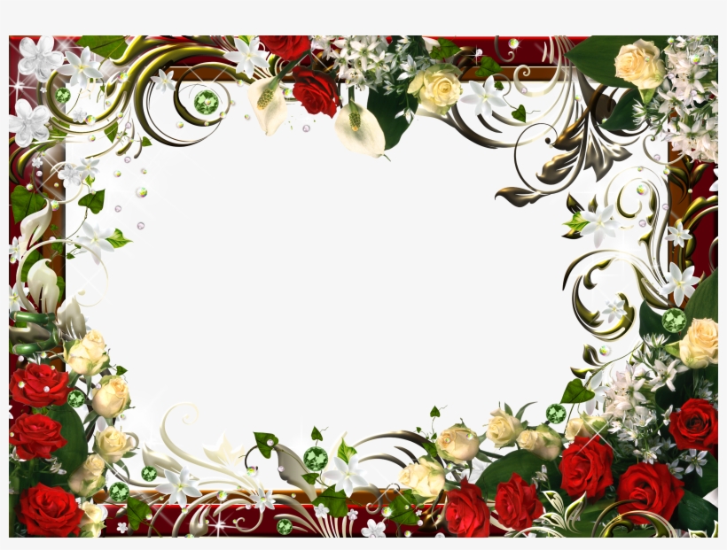 Transparent Flowers Gallery Yopriceville - Flowers Photo Frames Png, transparent png