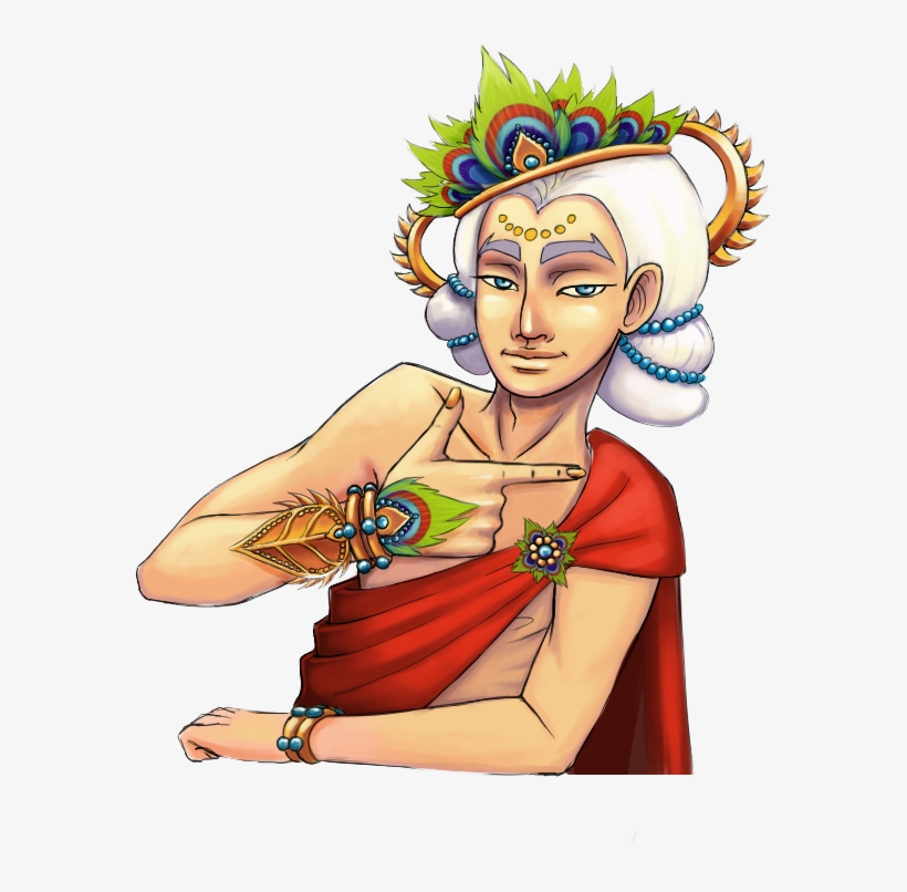 Final God Krishna, God Of Tricks - Cartoon, transparent png