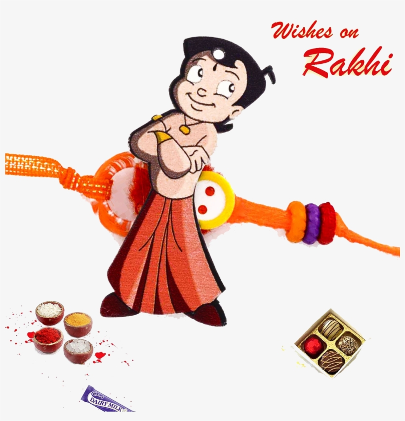 Elegant Blue & White Beads Studded Rakhi - Send, transparent png