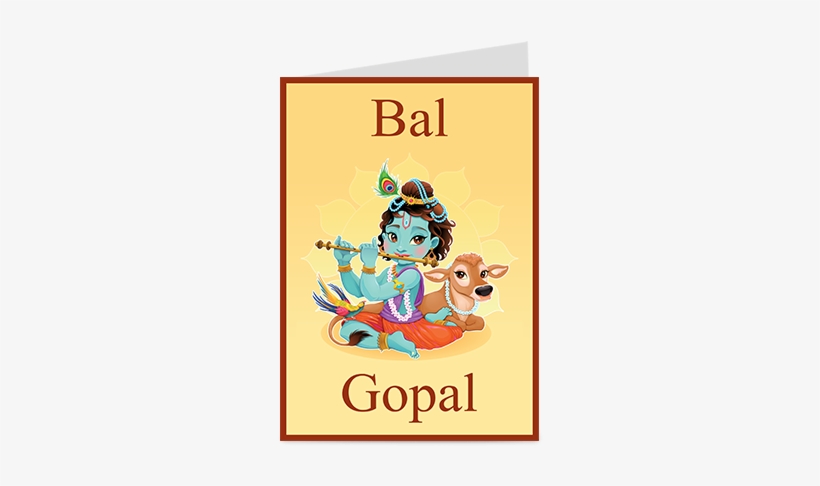 Bal Gopal Greeting Card - Wall Stickers Lord Krishna, transparent png