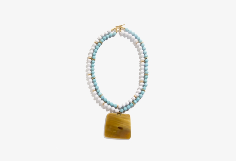 Robin's Egg Two-strand Horn Necklace - Robin Egg Blue, transparent png