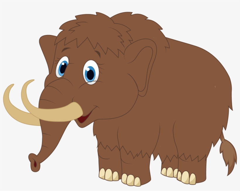 Png Freeuse Download African Elephant Clipart - Wooly Mammoth Cartoon, transparent png