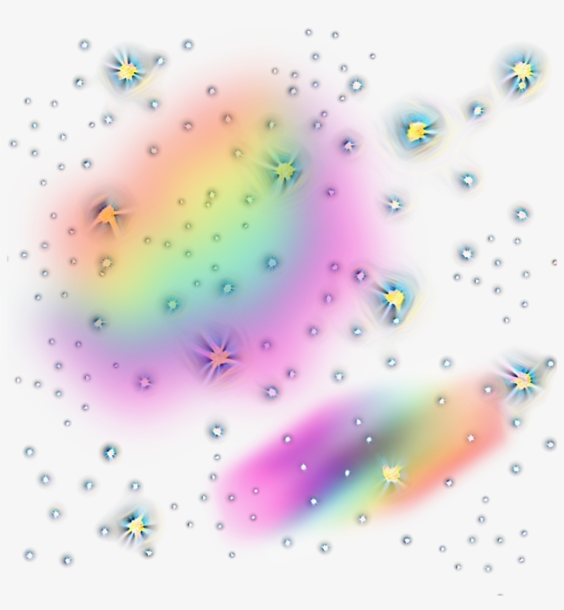 Ftestickers Picsart Stickers Sparkle Rainbow - Portable Network Graphics, transparent png