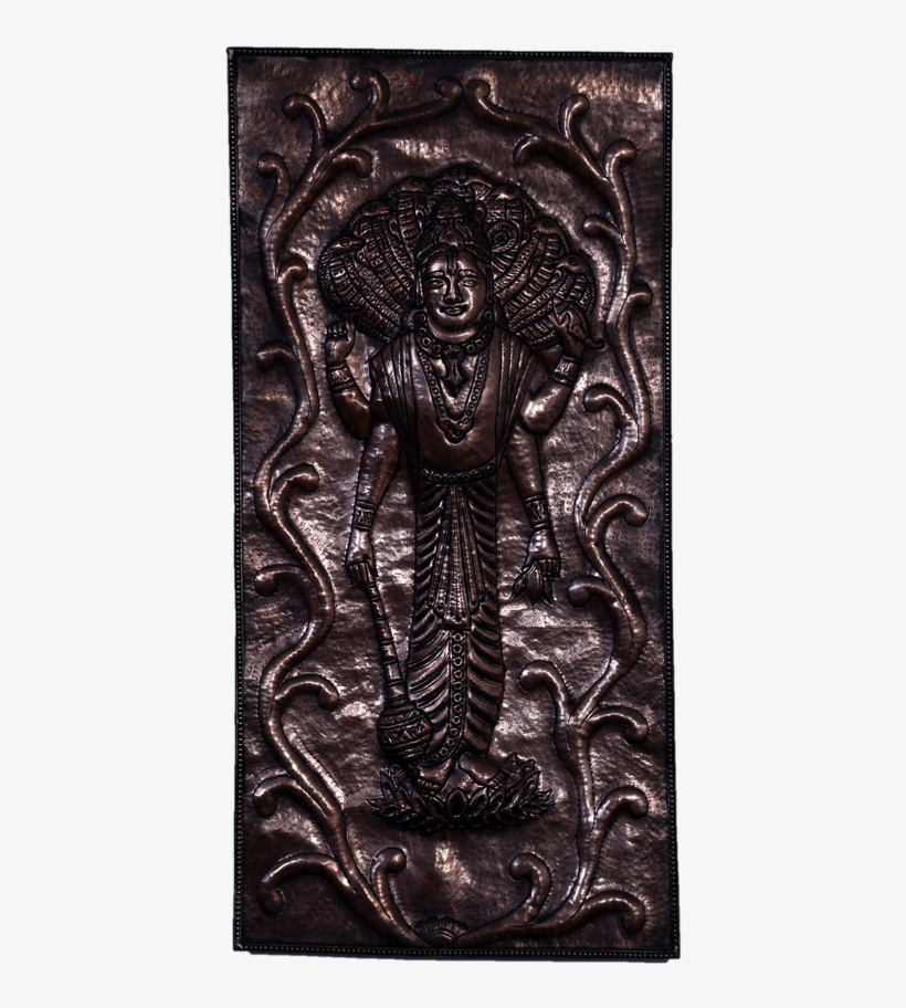Buy Copper Art Vastu Lord Vishnu Online - Relief, transparent png