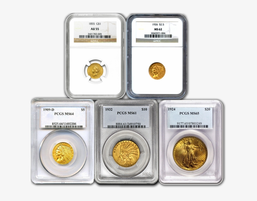 5 Piece Certified Indian Set - アンティークコイン アメリカ 2.5ドル金貨 1838 1/2 Ngc Au55 クラシックヘッド, transparent png