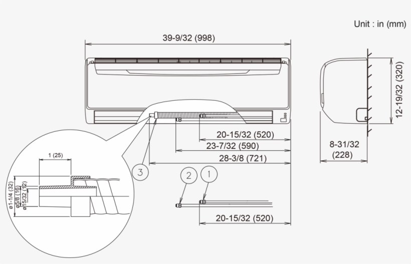 Indoor Unit - Asu24rlxfw - Diagram, transparent png