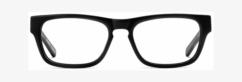 Roosevelt Black Matte Glasses - Black Frame Glasses Transparent, transparent png
