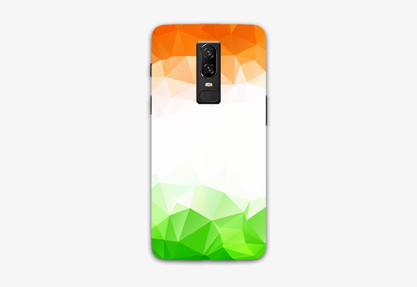 Triangle Geometrical With Indian Tricolor Oneplus 6 - Mobile Phone, transparent png