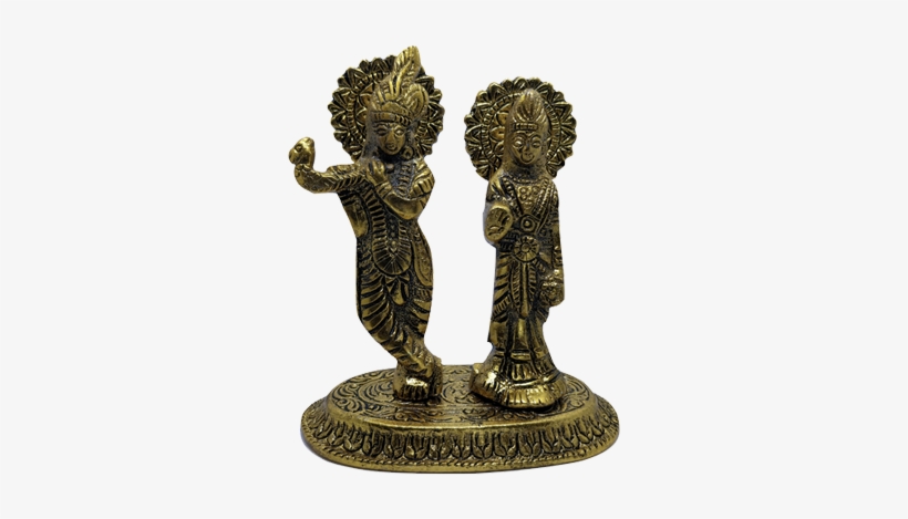 Things To Know About Metal Golden Lord Radha Krishna - Krishna, transparent png