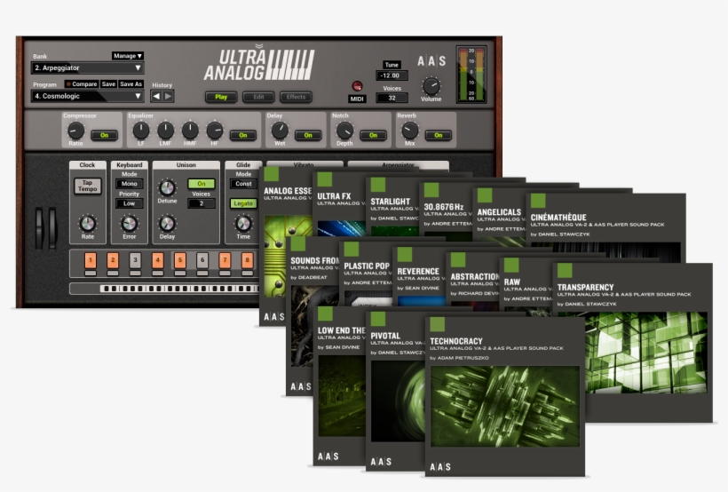 Ultra Analog Va-2 Packs Upgrade From Ultra Analog Session - Applied Acoustics Systems String Studio Vs-2 String, transparent png