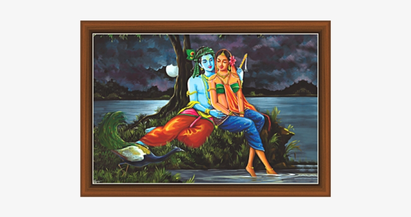 Radha Krishna Paintings - Krishna, transparent png