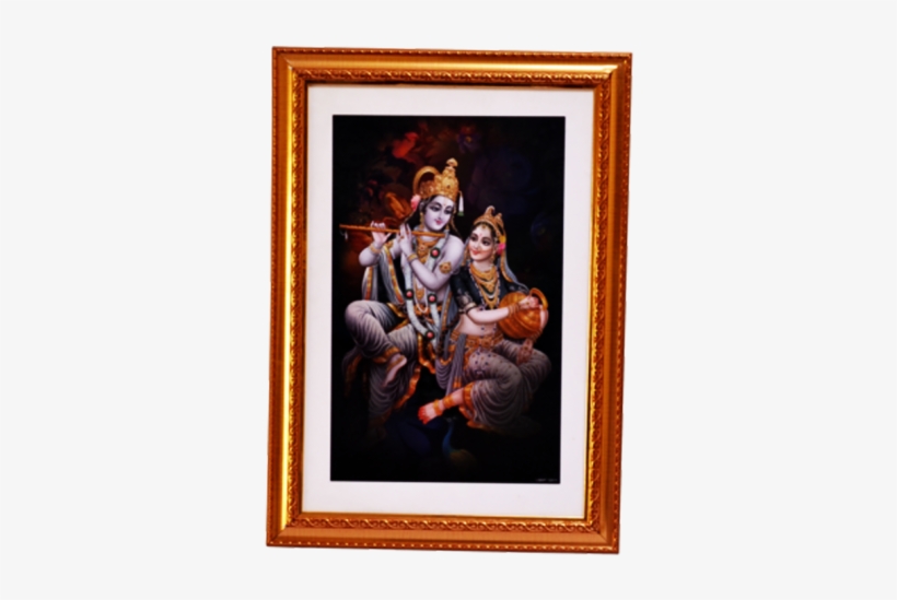 Radha Krishna Digital Reprint Painting - Jai Shri Radhey Shyam, transparent png