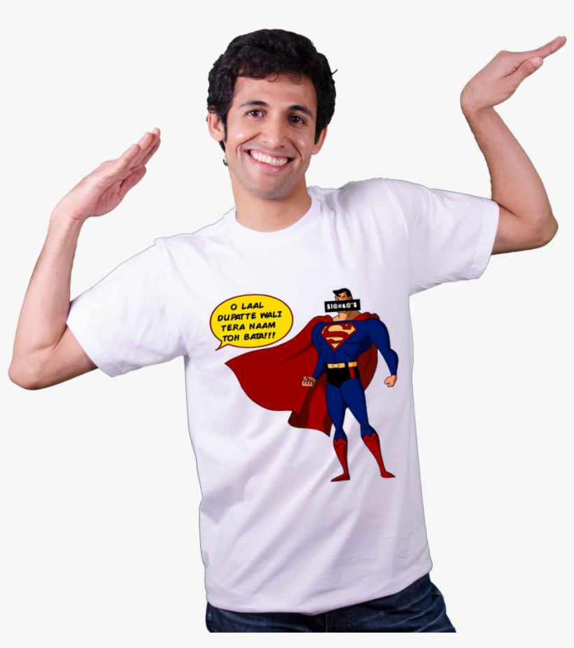 Bollywood T Shirt - Justice League Superman Fan Tanktop, transparent png