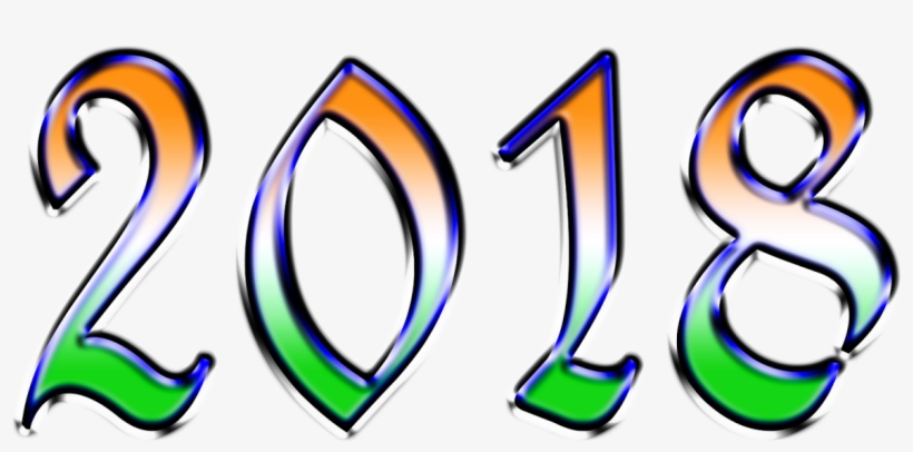 Happy New Year 2018 Png - Wallpaper, transparent png