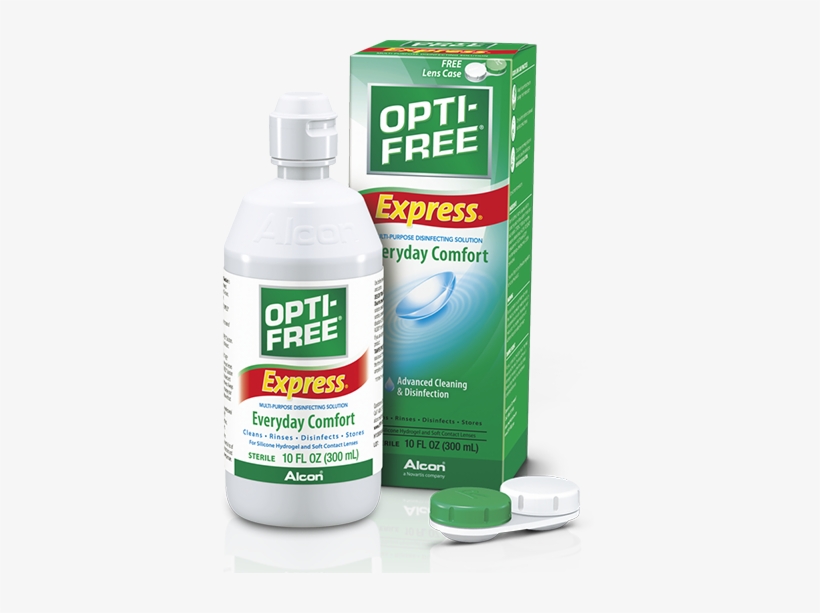 Designed To Be Gentle On Sensitive Eyes - Opti-free Express Multi-purpose Disinfecting Solution,, transparent png