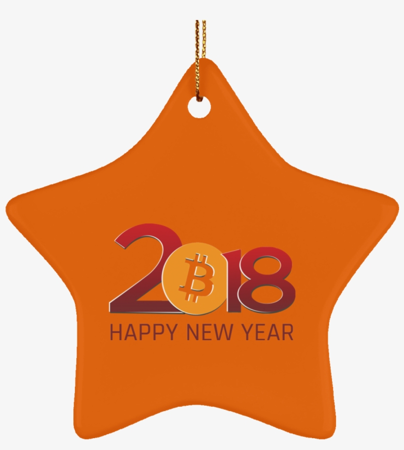 Happy New Year 2018 Star Ornament - Christmas Day, transparent png