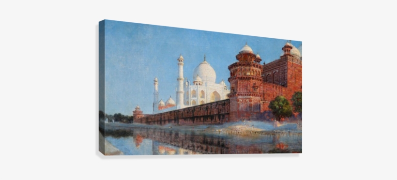 View Of Taj Mahal Canvas Print - Vasily Vereshchagin, transparent png