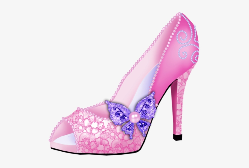 Ch B * * Shoe Clip Art Clip Art Princess Shoes 500x475 PNG Download