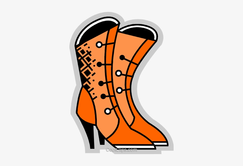 Ladies Boots Royalty Free Vector Clip Art Illustration - Ladies Boots Clipart, transparent png