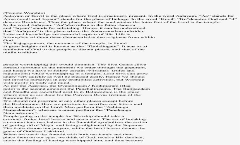 Aalayam Or Kovil Is The Place Where God Temple Worship) - Cover Letter, transparent png