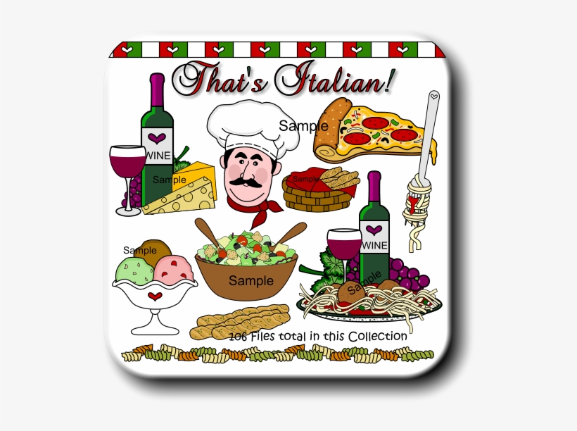 Clip Royalty Free Stock For Digital Printables And - Clip Art Italian Food, transparent png