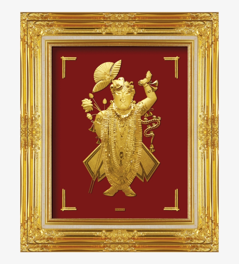 A3 Shrinathji Odishabazaar Ganesha 24karat Pure Gold Sheet Artwork
