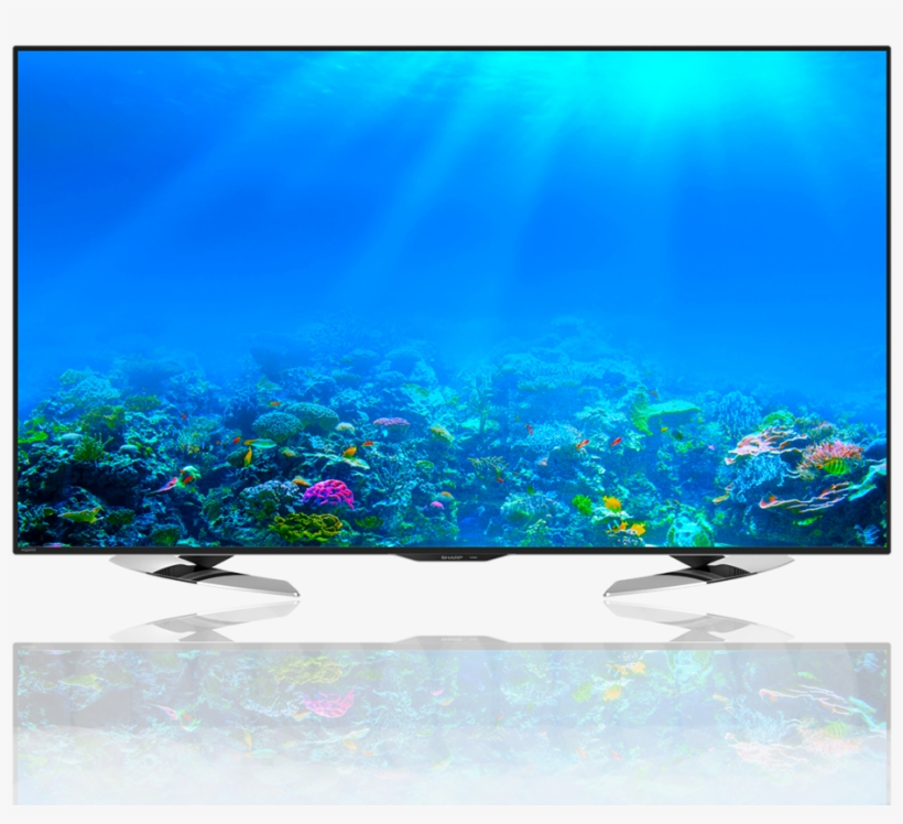 Sharp Led Tv Deep Blue Themes Reef Light Aquarium Background (3665