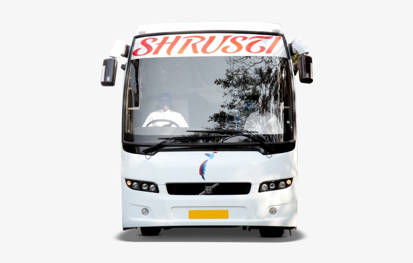 Volvo Bus Rental In Bangalore - Volvo Bus Front View, transparent png