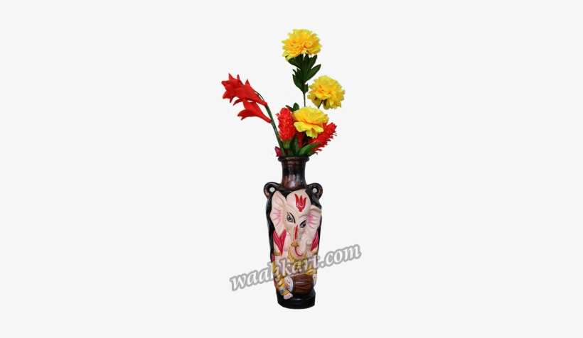 Vibrant Look Ganesha Face Flower Pot - Flowerpot, transparent png